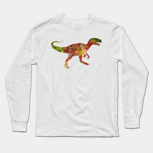 Allosaurus Watercolor Painting Long Sleeve T-Shirt